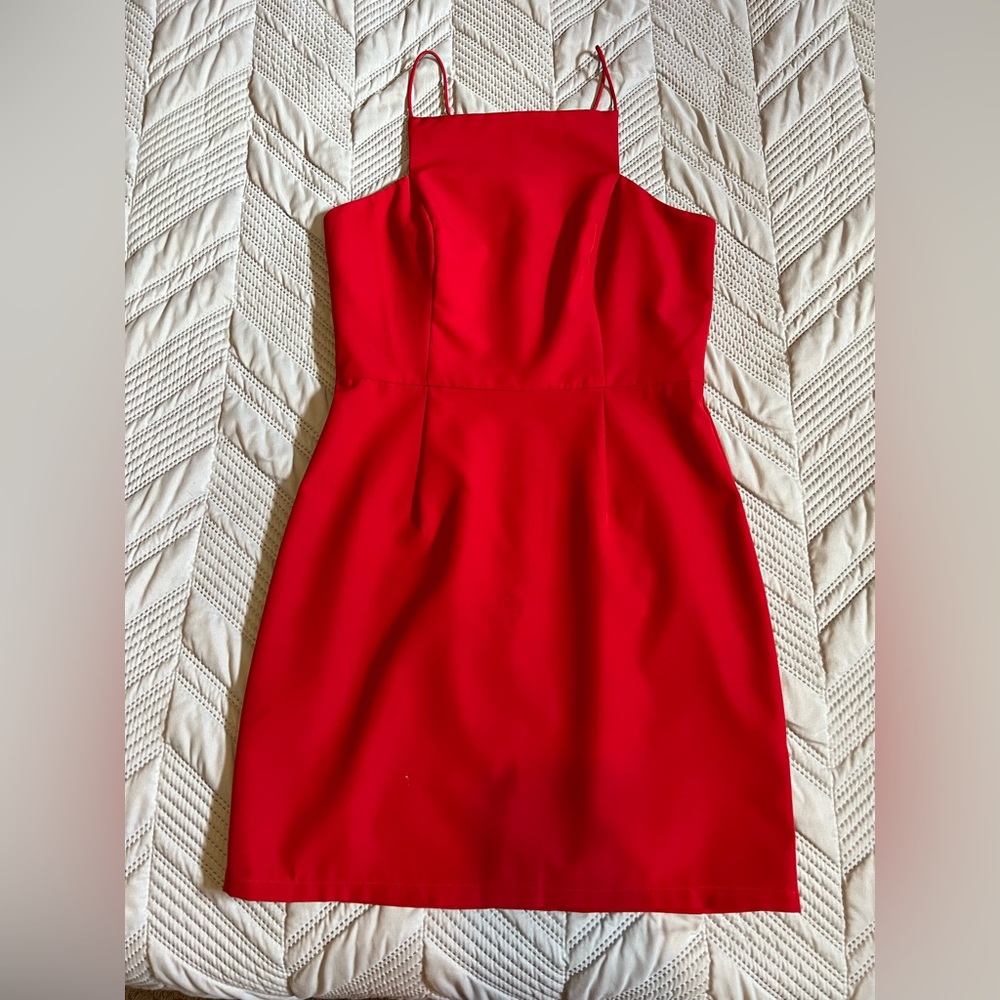 Formal red dress. Boutique